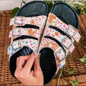 Floral Birkenstocks size 9.5/10